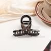Large Small Leopard Print Hair Claw Clip for Women Thick Hair Elegant Bowknot Cross Geometric Catch Clamp Hairgrip Accessories