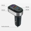 K33 USB-A + Type-C 4-Port Car Charger Fast Charging Adapter with Voltage Display