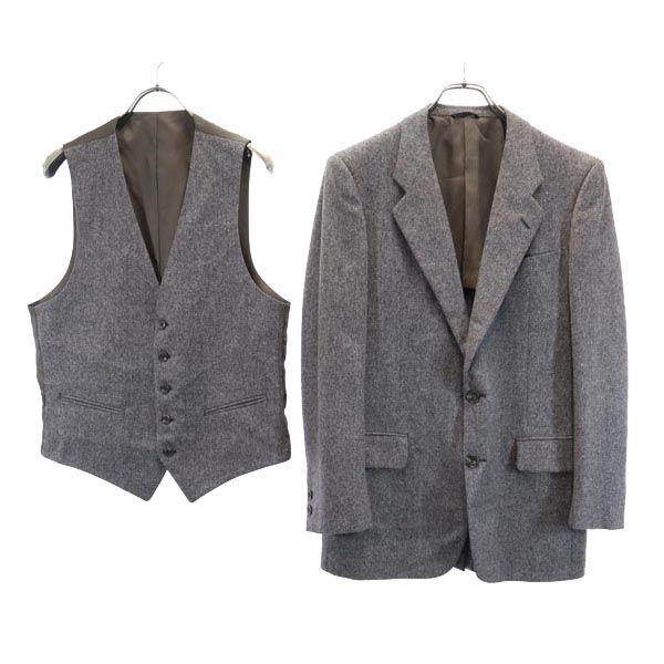 Pierre Cardin wool With vest tailored jacket 94A5 Brown Men's Used