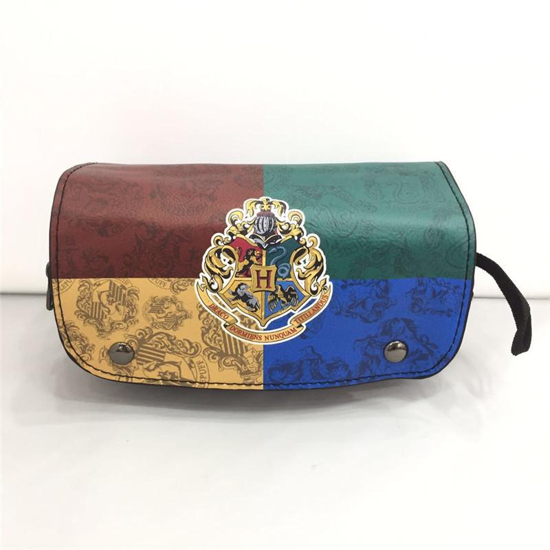 Harry Potter Zip Wallet Men Women Pu Leather Animal Pattern Card Compartments