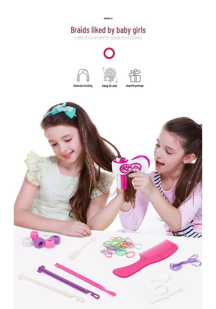 Electric Triple-Strand Braider: Automatic French Braid Hair Toy for Girls