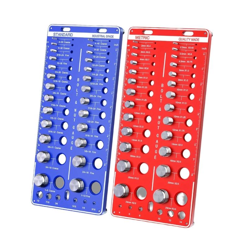 

64 Hole Metal Screw Fastener And Bolt Thread Identifier For Quick Recognition In DIY Projects 1