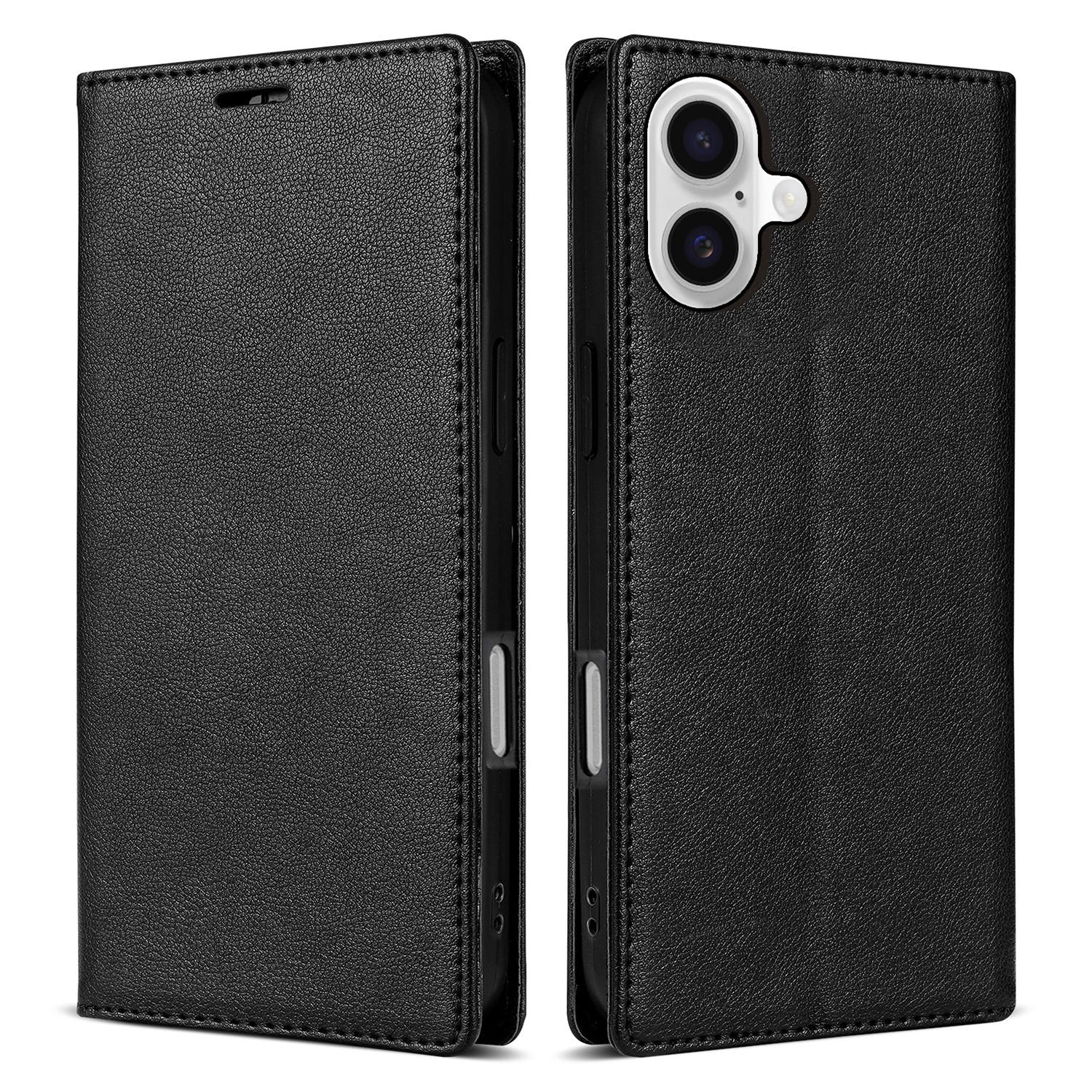 For iPhone 17 Wallet Case Magnetic Closure PU Leather Phone Cover C