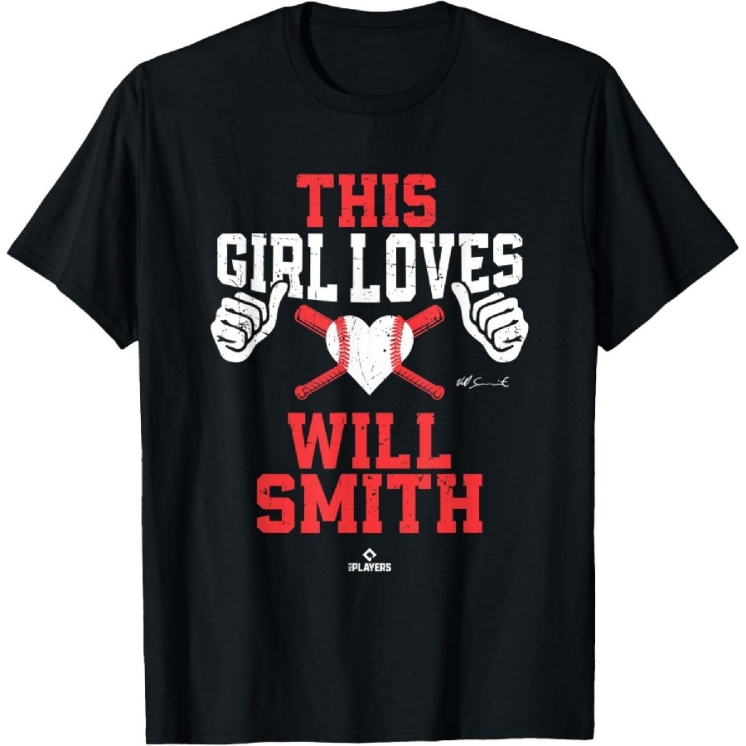 This Girl Loves Will Smith Will Smith Los Angeles MLBPA T-Shirt XXXXXL чёрный