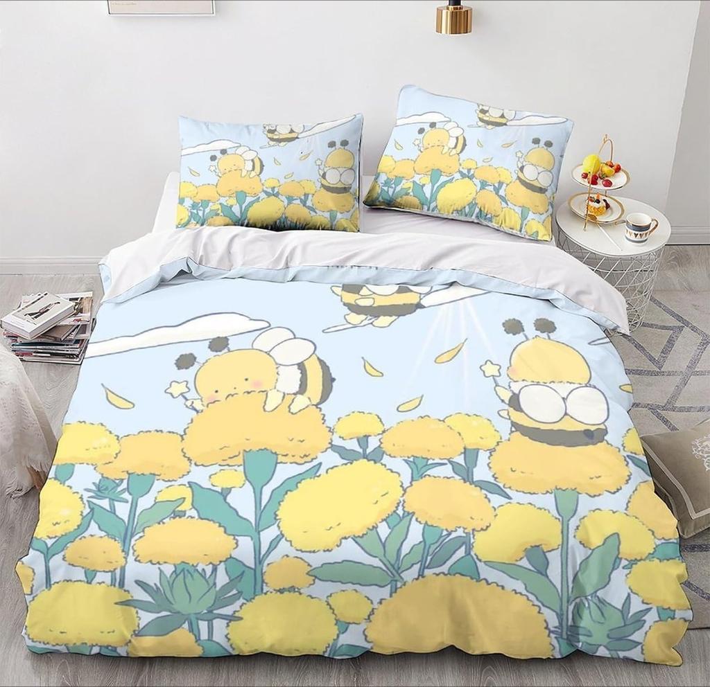 Mikrovláknové ložní soupravy, 3D kreslený zvířecí motiv, dětské ložní prádlo se zipem, dekorace pokoje, povlak na přikrývku pro teenagery, dospělé