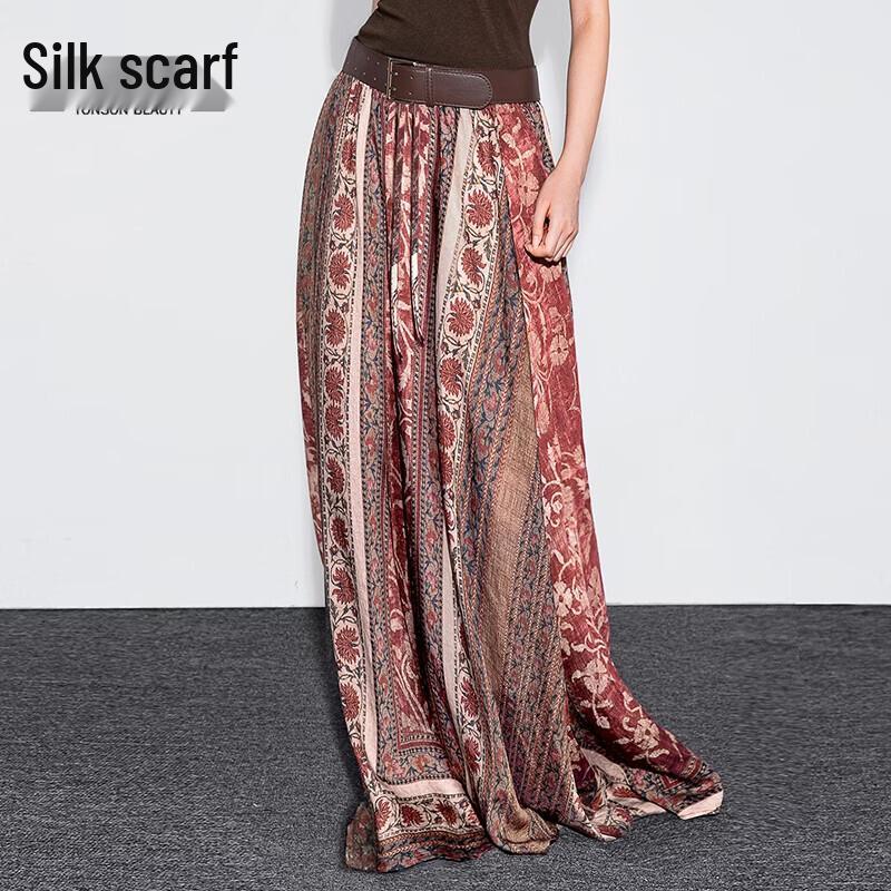 Women s Lyocell-Linen A-Line Midi Skirt M