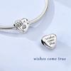 New 925 Silver Circular Heart Shape Friendly Embrace Pray Charms Beads For Women Fit Bracelet DIY Jewelry Gift
