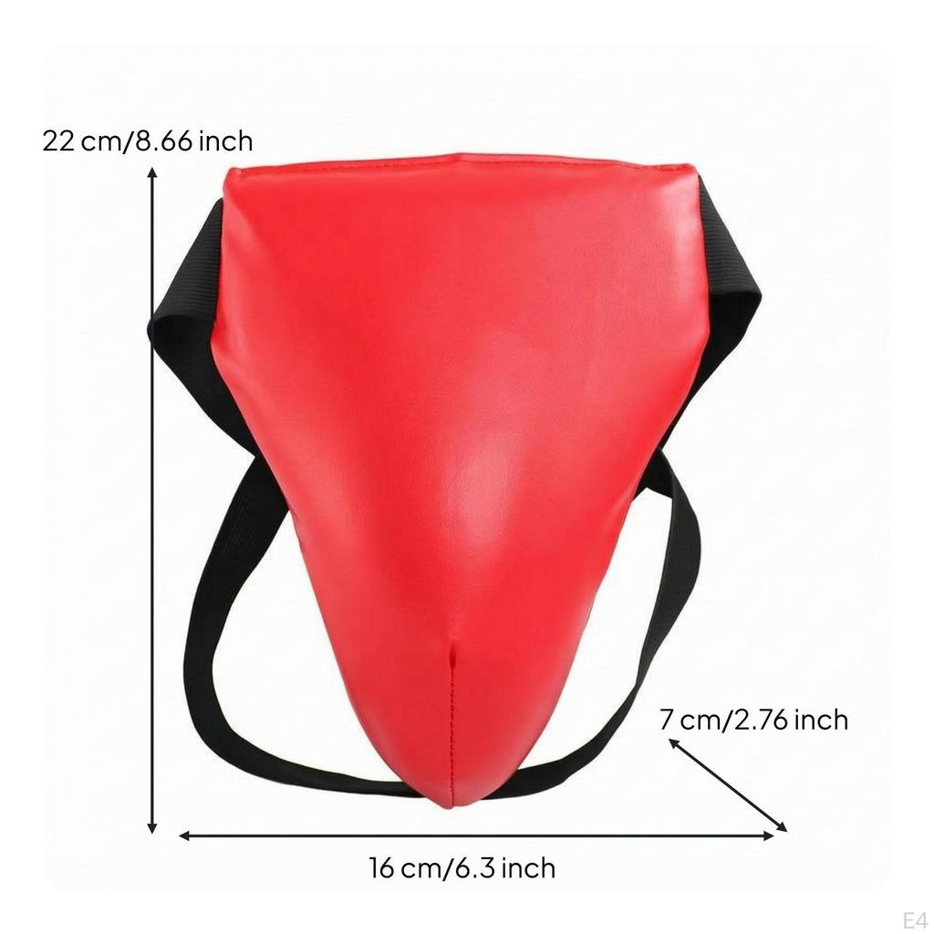 Hard Shell Groin Protector Contoured Padded Breathable Fighting Sports Gear for