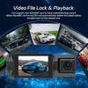 1080P WIFI 3 Channel Dash Cam, 1080P WIFI Dash Cam for Car, G-Sensor, Deg Wide Angle Dashboard with Infrared Night Vision