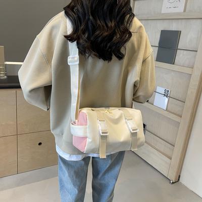 Damska torba na ramię Mała prosta nylonowa torba kurierska Casualowa mała torba Postarzana unisex torba na ramię Portmonetki Torba crossbody