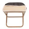 Small Portable Stool Oxford Cloth Steel Handbag Style Pocket Foldable Stool for Camping Travel Fishing Hiking Khaki