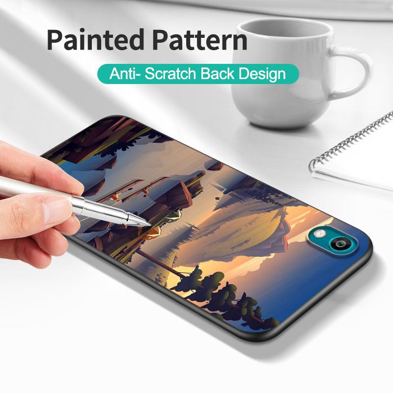 Black Tpu Case For Huawei P30 Lite P30 Pro P40 LITE E P Smart 2020 Cover Night Starry Sky