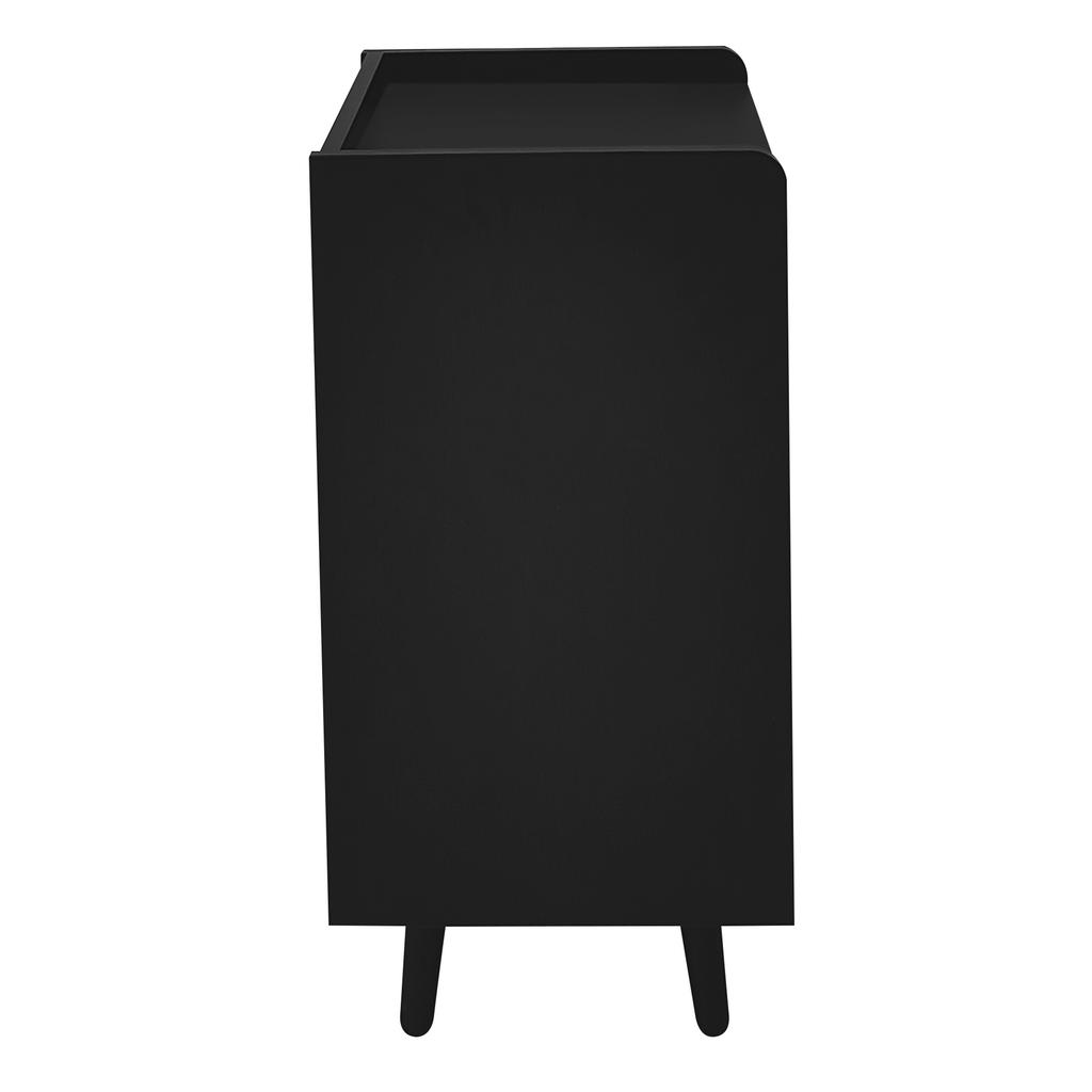 Modern Shoe Bench with Three Storage Doors, Asymmetrical Metal Handles and Multiple Levels for Storage - W100/D34/H69 cm(old sku WF318094AAA)
