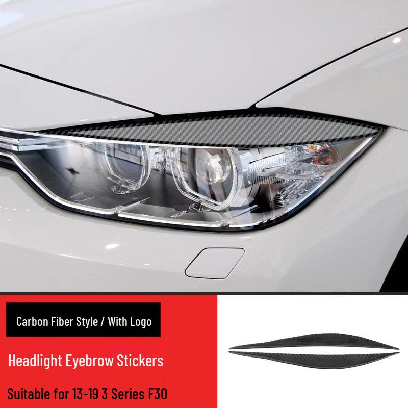 BMW 3er F30 Kohlefaser Scheinwerferaugenbrauen Zierleisten