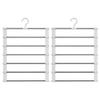 2/3Pcs Trouser Hangers with Rotatable Hooks Space-saving Foldable Design Multipurpose Skirts Scarves Storage