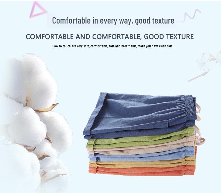 2020 Kids' Cotton Linen Korean-Style Summer Shorts: Trendy, Sporty Fashion