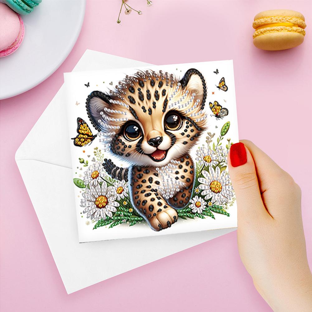 6Pcs Diamond Painting Greeting Card Holy Mother & Jesus Diamond Handmade Card Diamond Daily Wish Card for Holiday Party Favors