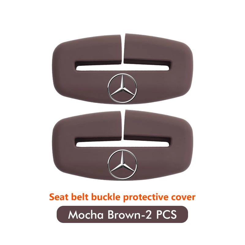 

2pcs Car Safety Belt Protection Clip Seat Belt Lock Accessories For Mercedes Benz C180 C300 W124 W176 C200 C260 GLC CLE CLA AMG