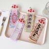 Kawaii Strawberry Cake Photocard Holder Life 4 Cut Photo Card Sleeve INS Style Acrylic Kpop Idol Card Protector Display Pendant