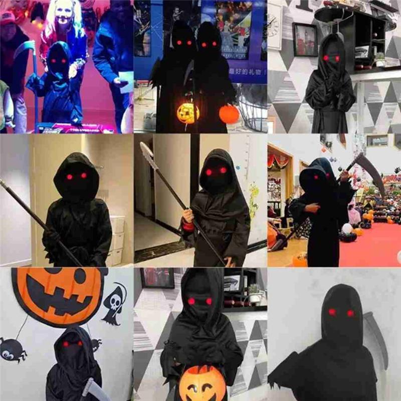 2PCS Halloween Horror Red Eye Glasses Props Funny Personality Scary Horror Glassesparty Tricky Eyes Cosplay Prop Glow-B61B