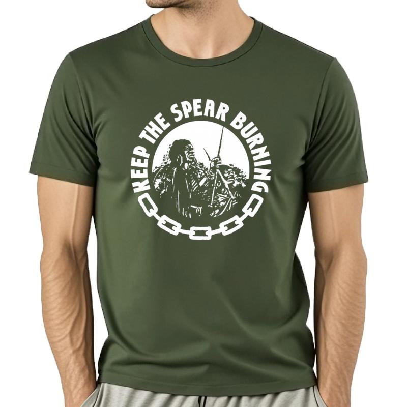 Camiseta Burning Spear Top De Verano Ropa Hippie Camiseta Para Hombre Ropa De Calle Camisetas Ajustadas Para Homb