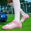 New Arrivals Pink Soccer Shoes Men Women Futsal Sneakers Professional FG/TF Men's Football Shoes Outdoor Non-slip Training Shoes