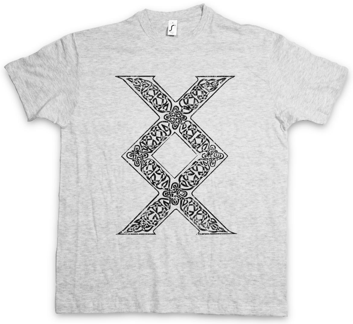 INGUZ RUNE T-SHIRT Ingwaz Ing Iggws Enguz Norse Valhalla Vikings God Odin Thor XXL