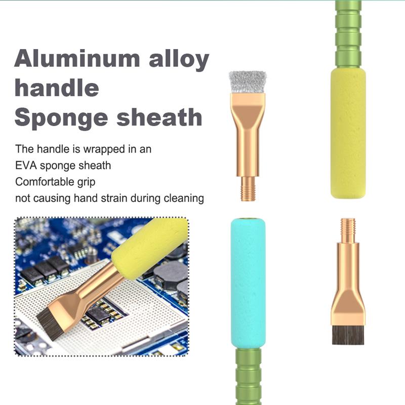 VBEST VBST-81 2Pcs PCB Circuit Board Cleaning Brush Motherboard IC Tin/Glue Remover