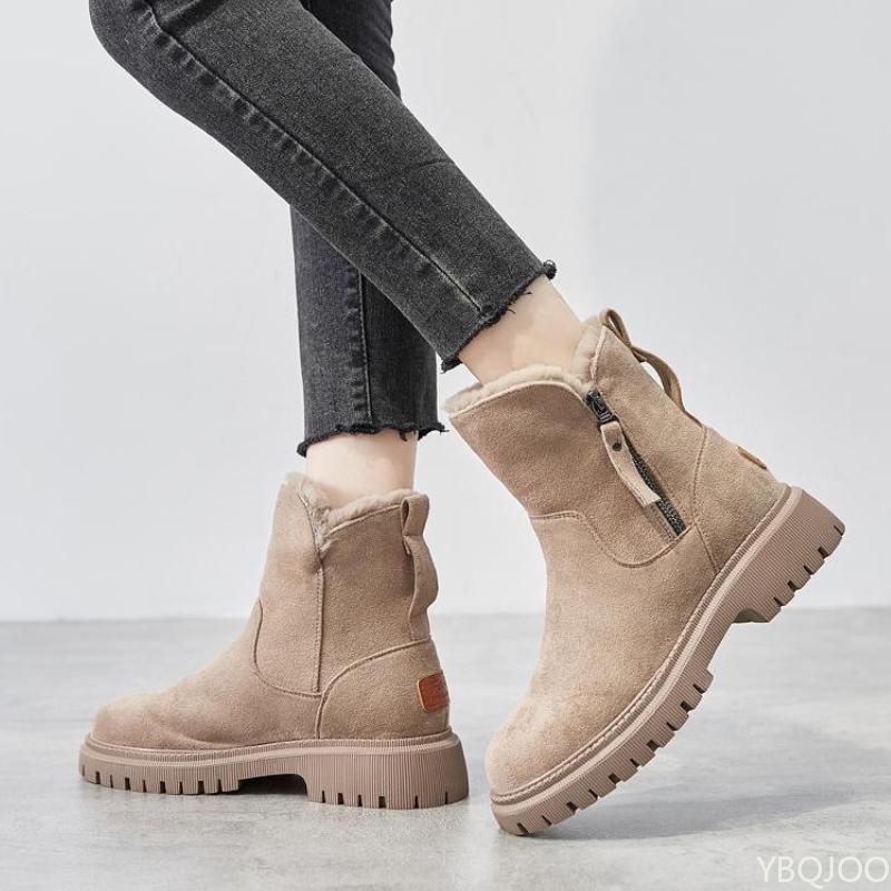 Fashion Snow boots women's winter new style women's shoes warm thick comfortable versatile anti slip cold resistant boots