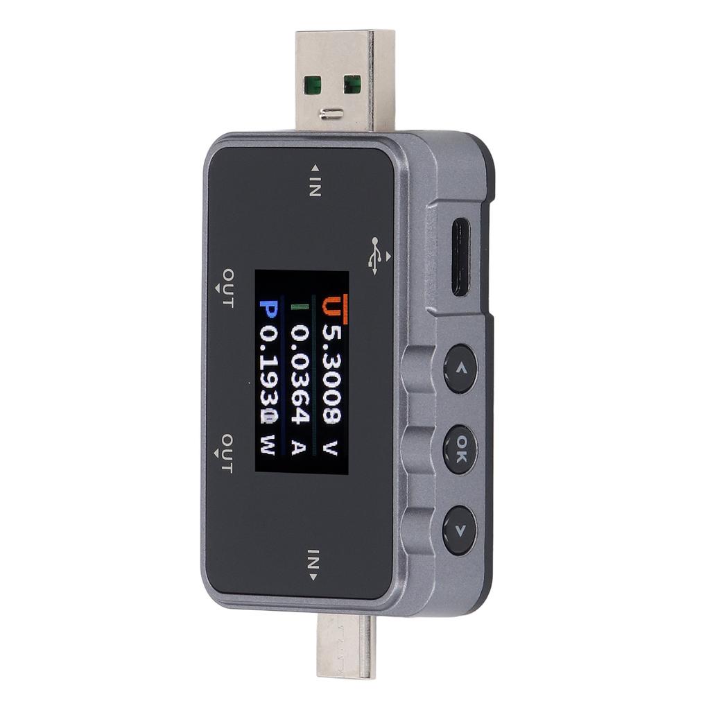 USB Tester 5 Set Data Storage Dynamic Monitoring USB A Type C Voltage Current Power Multimeter 4-24V