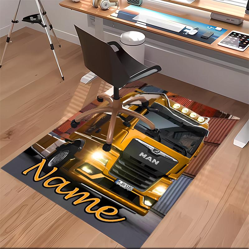 Custom Personalization MAN TGX Print Area Rug - Soft, Washable Non-Slip Indoor Mat,Living Room,Home&Office Decorative Rug