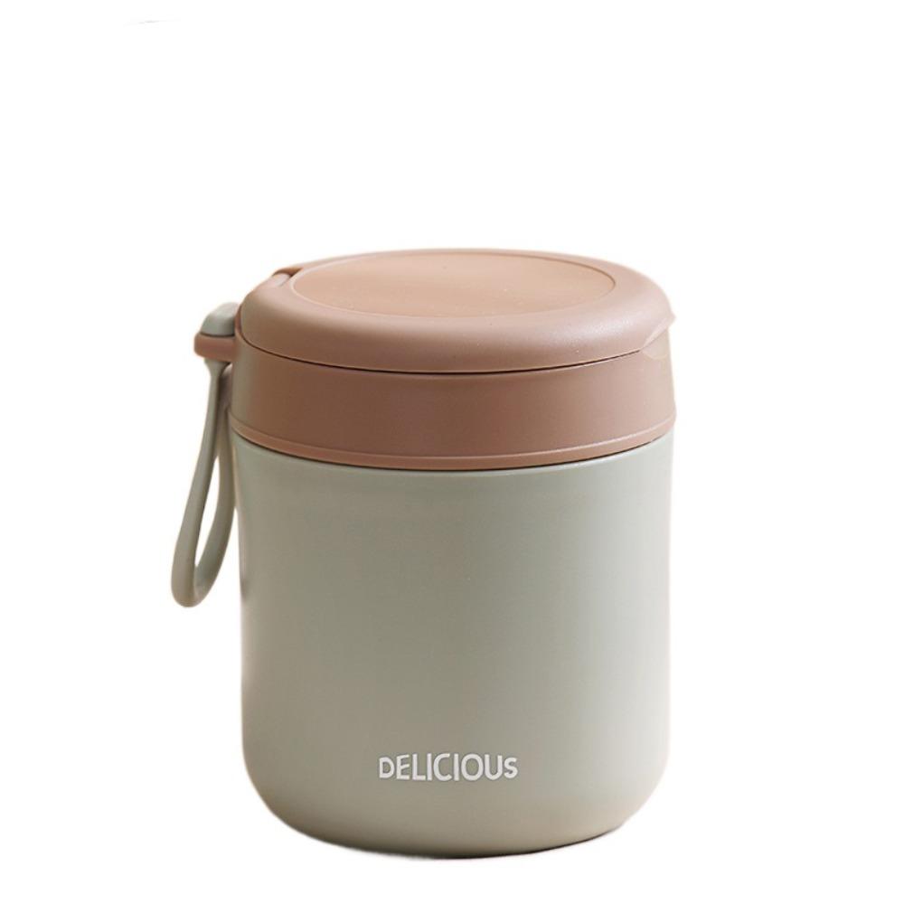 

Stainless Steel Sealed Soup Bowl Wide Mouth Porridge Cup Soup Can Insulated Breakfast Cup Outdoor