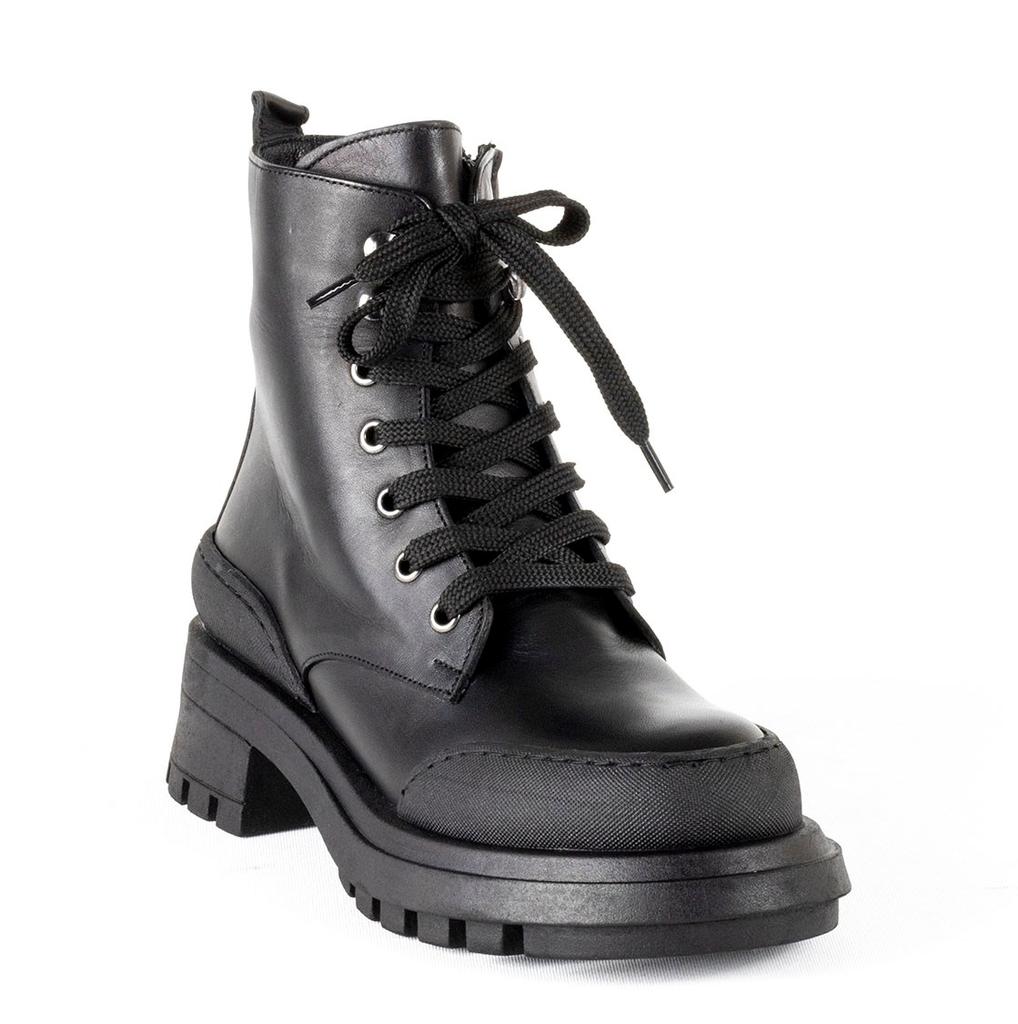 Stilvolle Freizeitstiefel für Damen aus echtem Leder mit dicker Thermosohle