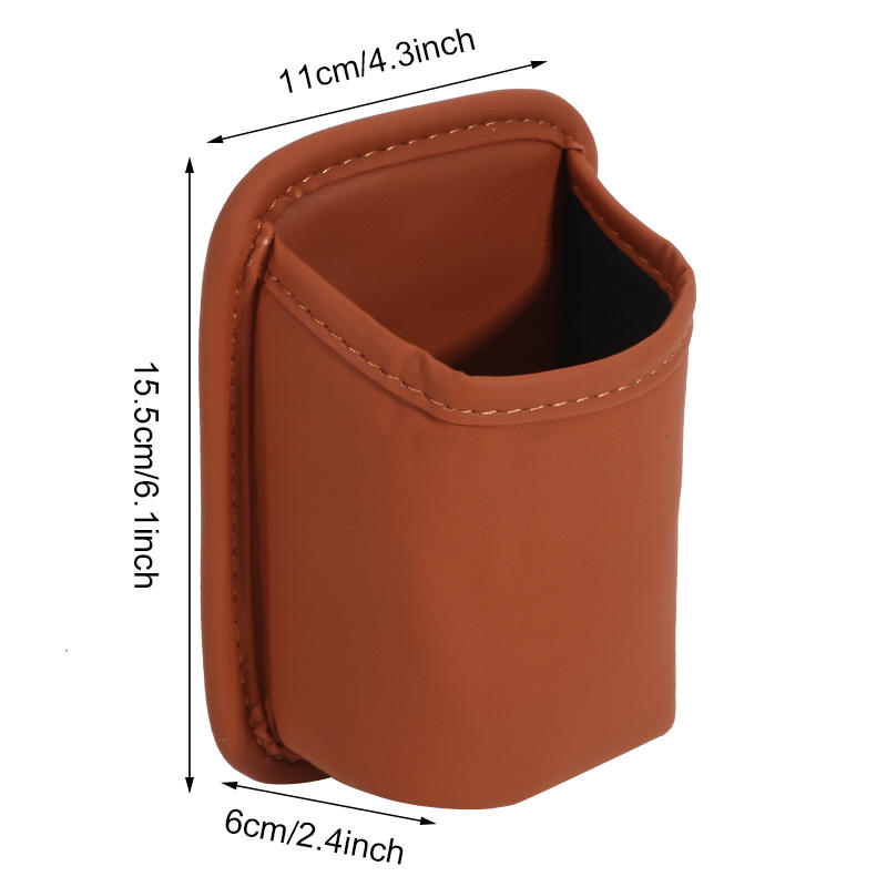 

Car Door Side Cup Holder Car Seat Back Storage Bag In Car Phone Placement Box Side Storage Trash Can оранжевый