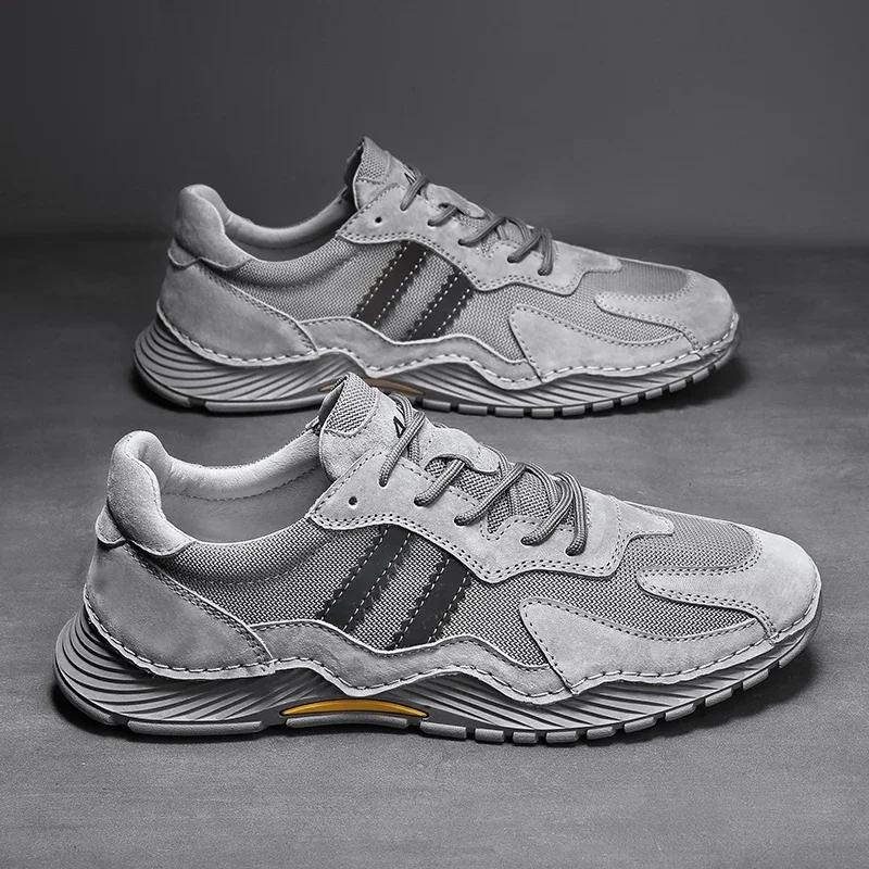 FashionHiking Shoes for Men Summer Breathable Climbing Trekking Shoes Outdoor Mens Sneakers Man Walking Male Shoes Plus Size