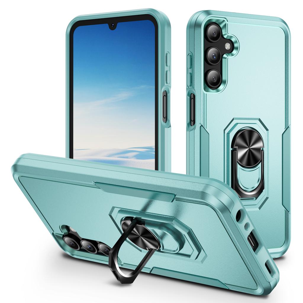 For Samsung Galaxy A15 5G/A15 4G Case Military Grade Ring Kickstand PC+TPU Phone Cover