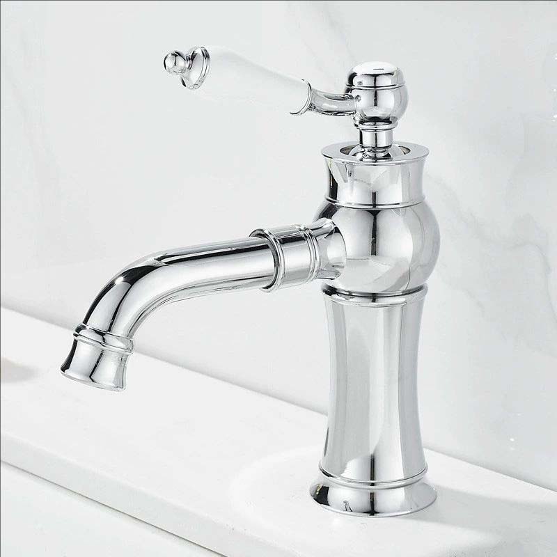 Chrome Basin Faucets Modern Gold Deck Mounted Bathroom Mixer Faucets High Bathroom Sink Faucet Taps