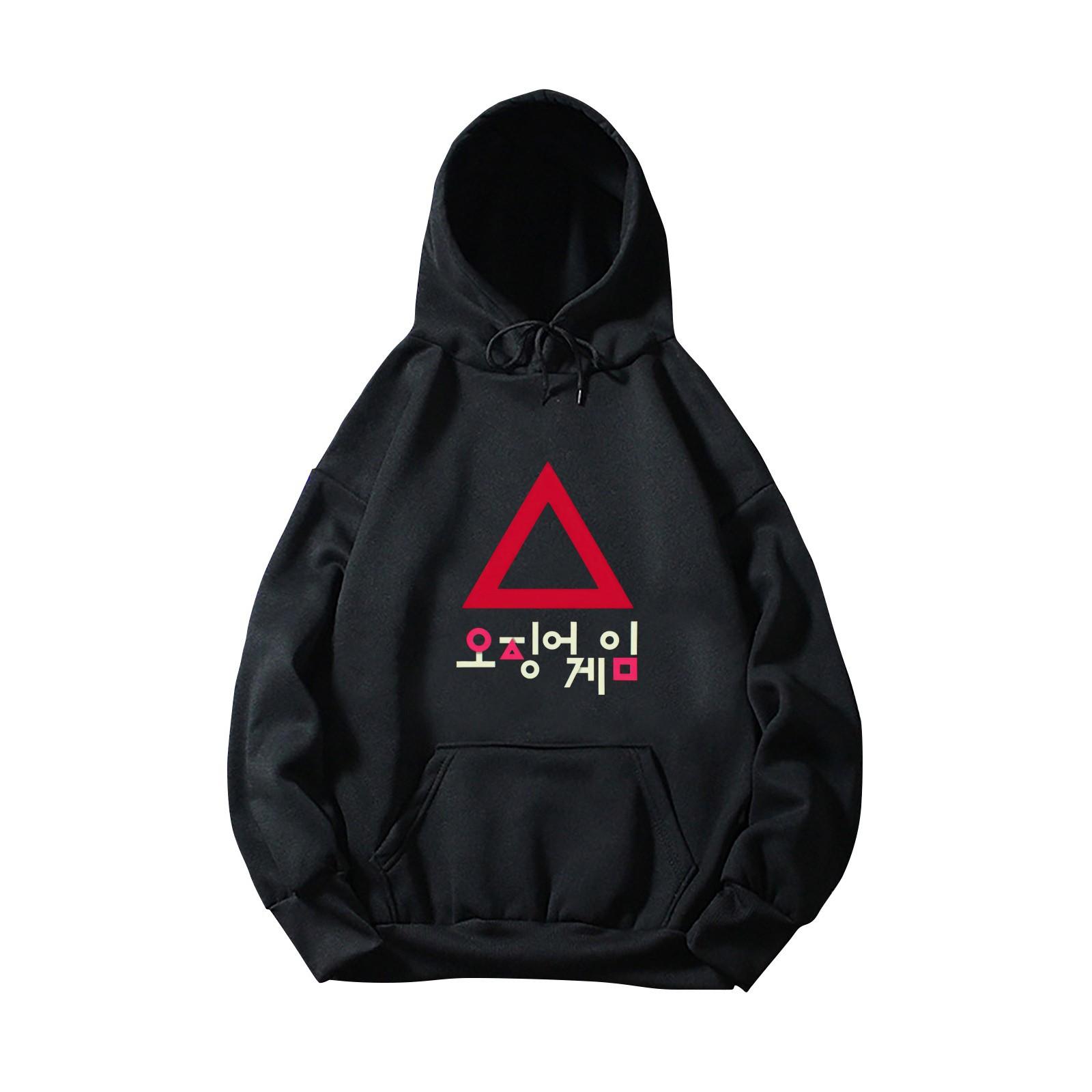 

Унисекс толстовка с капюшоном и длинными рукавами и карманом L чёрный