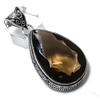 Smoky Topaz Gemstone 925 Sterling Silver Gift Jewelry Pendant 2.21"