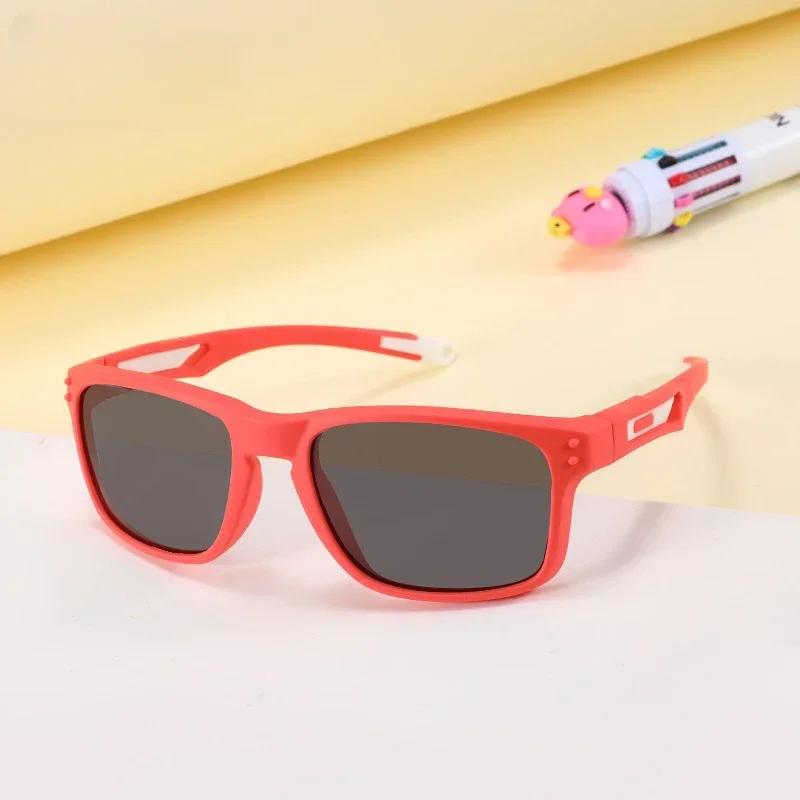 New Square Kids Sunglasses Silicone Flexible Safety Children Sun Glasses Fashion Boys Girls Shades Eyewear Uv400