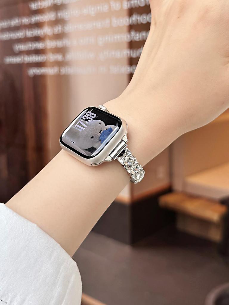 Bow Diamond Strap for Apple iWatch Series 2 to 11 Wristband
