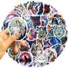50PCS New Trendy Cartoon Wolf Graffiti Sticker Helmet Cup Car DIY Waterproof PVC  Reward Sticker Cartoon DIY Decal