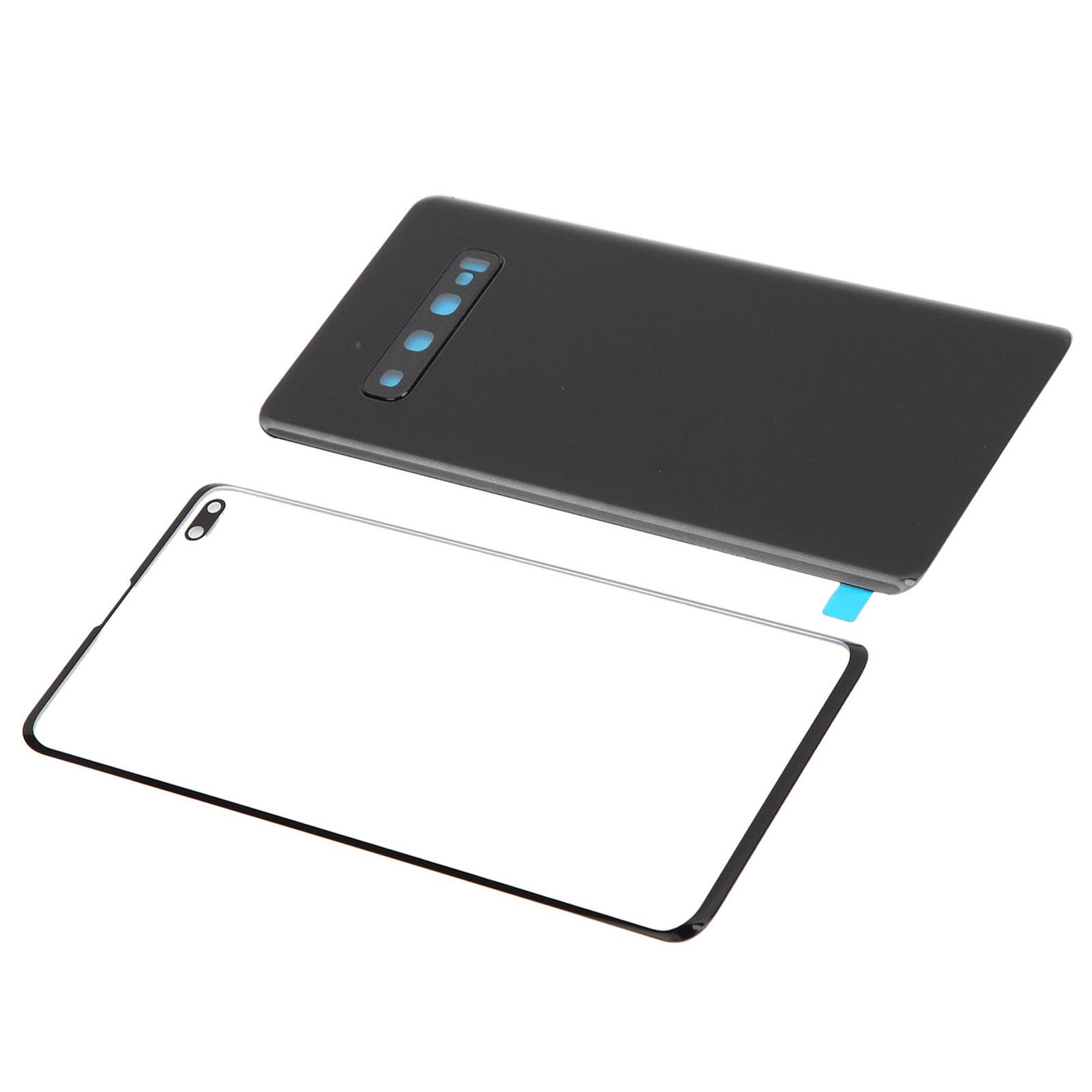 

Mobile Phone Back Glass Cover and Outer Glass Panel Replacement for Samsung S10+Plus(Black ) чёрный