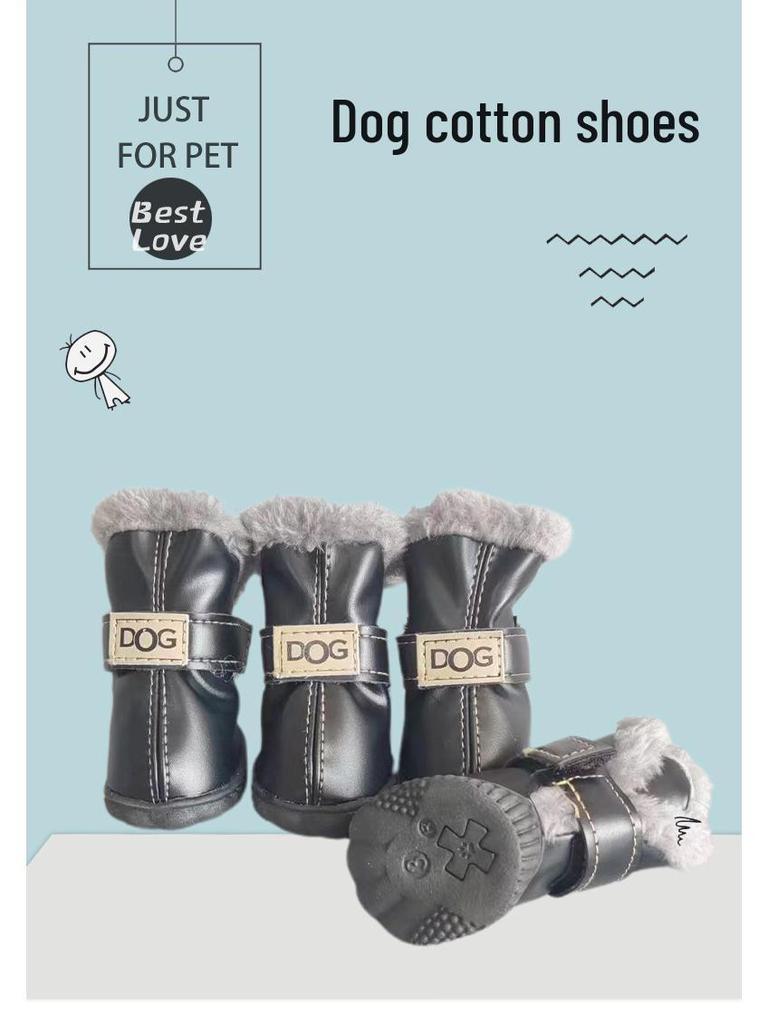 Bawełniane Zimowe Buty dla Szczeniąt Pomeraniana i Bichona Frise - Zestaw Butów na Jesień i Zimę