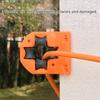 2PCS Plastic Garden Hose Holder Orange Wall Mount Hose Guide Hose Roller Guide  Fence Hose Routing