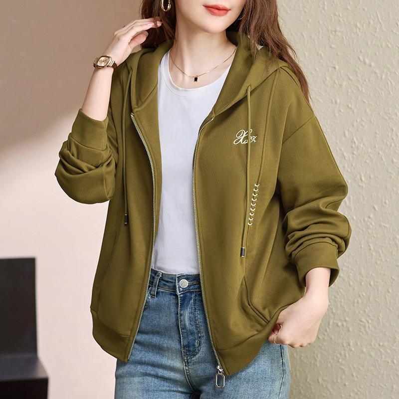 Women's Fall/winter Hooded Short Jacket Casual Top
