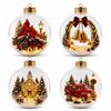 Boule de Noël Ornement Lumière Chaude Lumière Intégrée Boule de Noël Présentoir Saisonnier