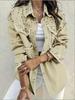 Cross 2026 Women's Magic Spinning Pearl-Embellished Denim Jacket