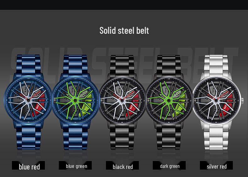Sanda Men's 360° Rotating Dial Quartz Wristwatch - Casual Fashion Wheel Series