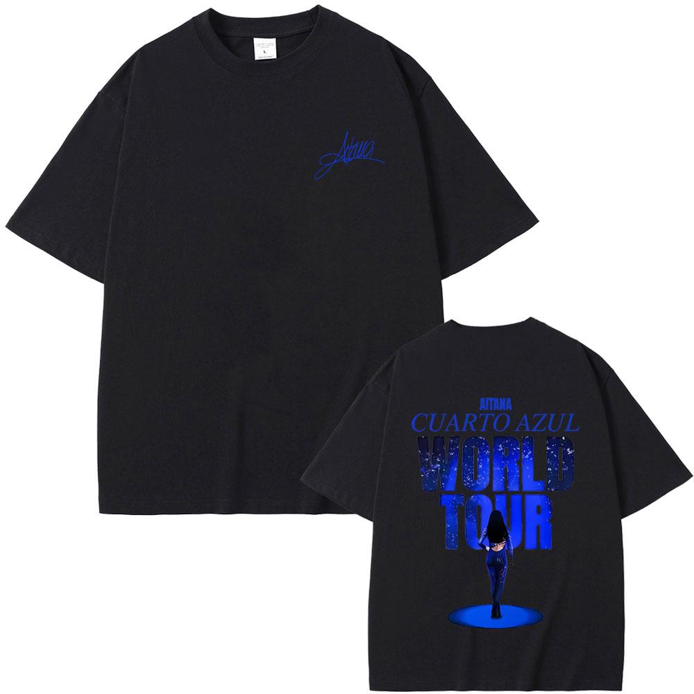 Singer Aitana Graphic T Shirt Fans Gift CUARTO AZUL World Tour 2026 Merch Tshirt Unisex Women Fashion Casual Oversized Tshirts
